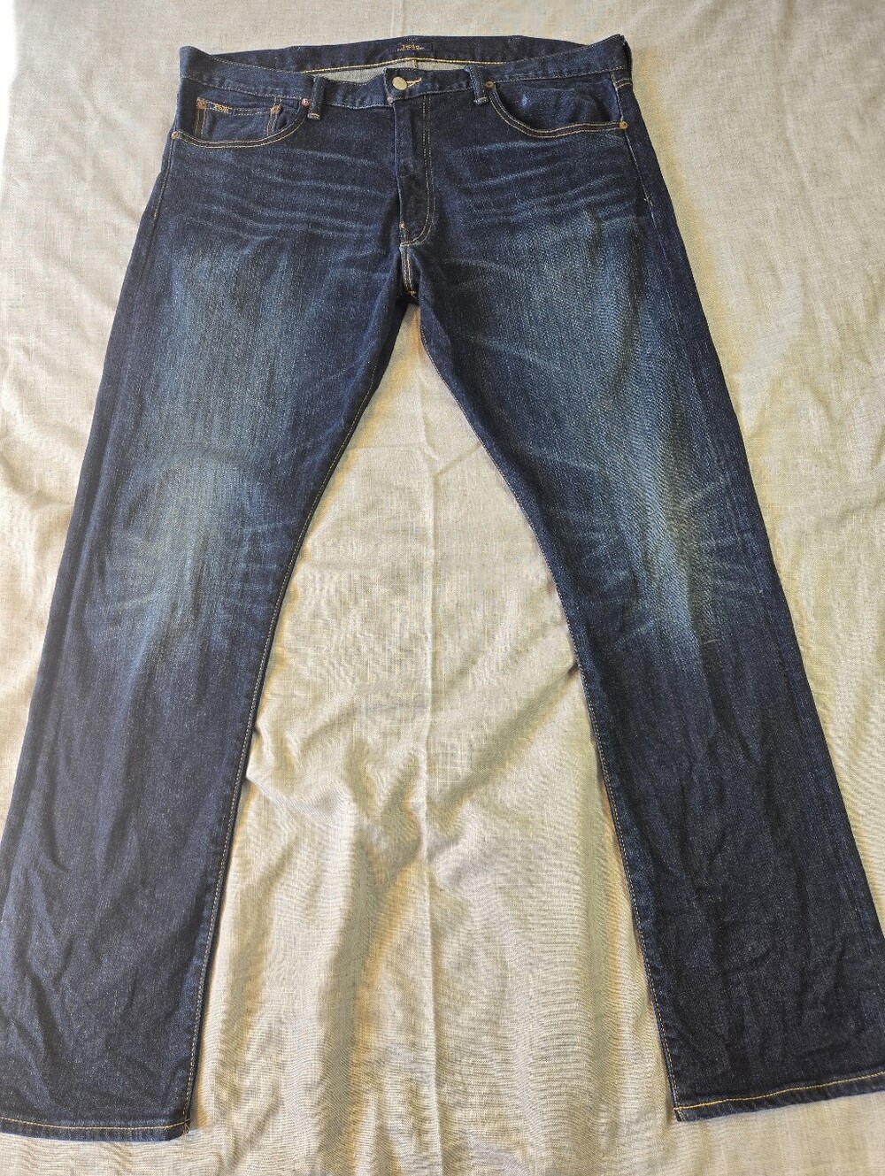 Polo Ralph Lauren Mens 38x32 Varick Slim Straight Jeans Dark Wash Stretch